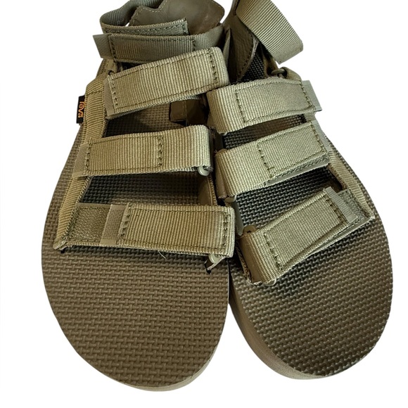 Teva Flatform Mevia Olive Green Women's 8 Platform Summer Festival - Picture 7 of 16
